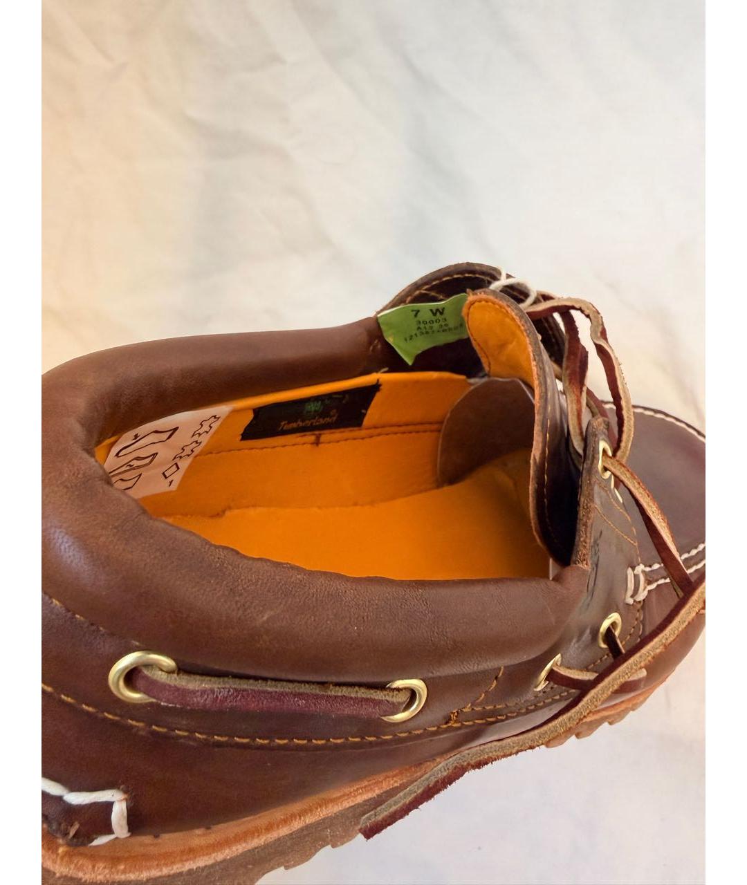 TIMBERLAND Коричневые кожаные туфли, фото 6