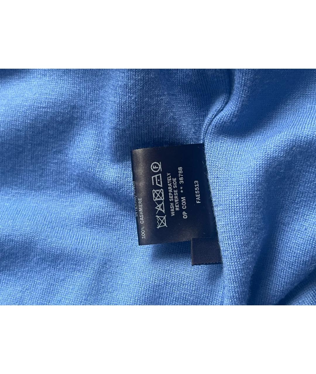 LORO PIANA Голубая полиэстеровая куртка, фото 6