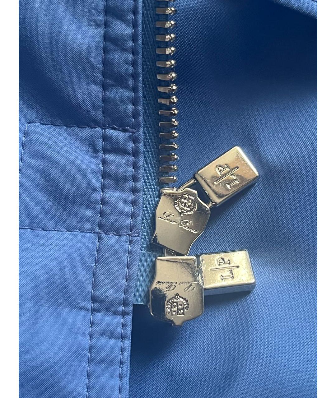 LORO PIANA Голубая полиэстеровая куртка, фото 4