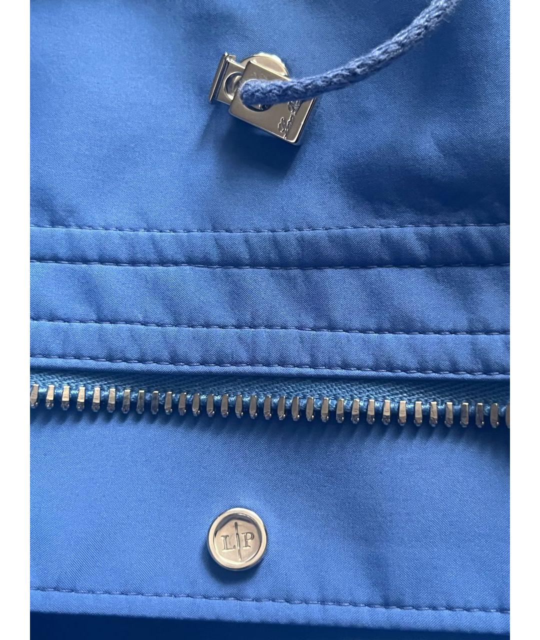 LORO PIANA Голубая полиэстеровая куртка, фото 7