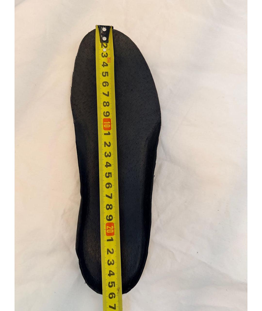 NEIL BARRETT Антрацитовые текстильные туфли, фото 6