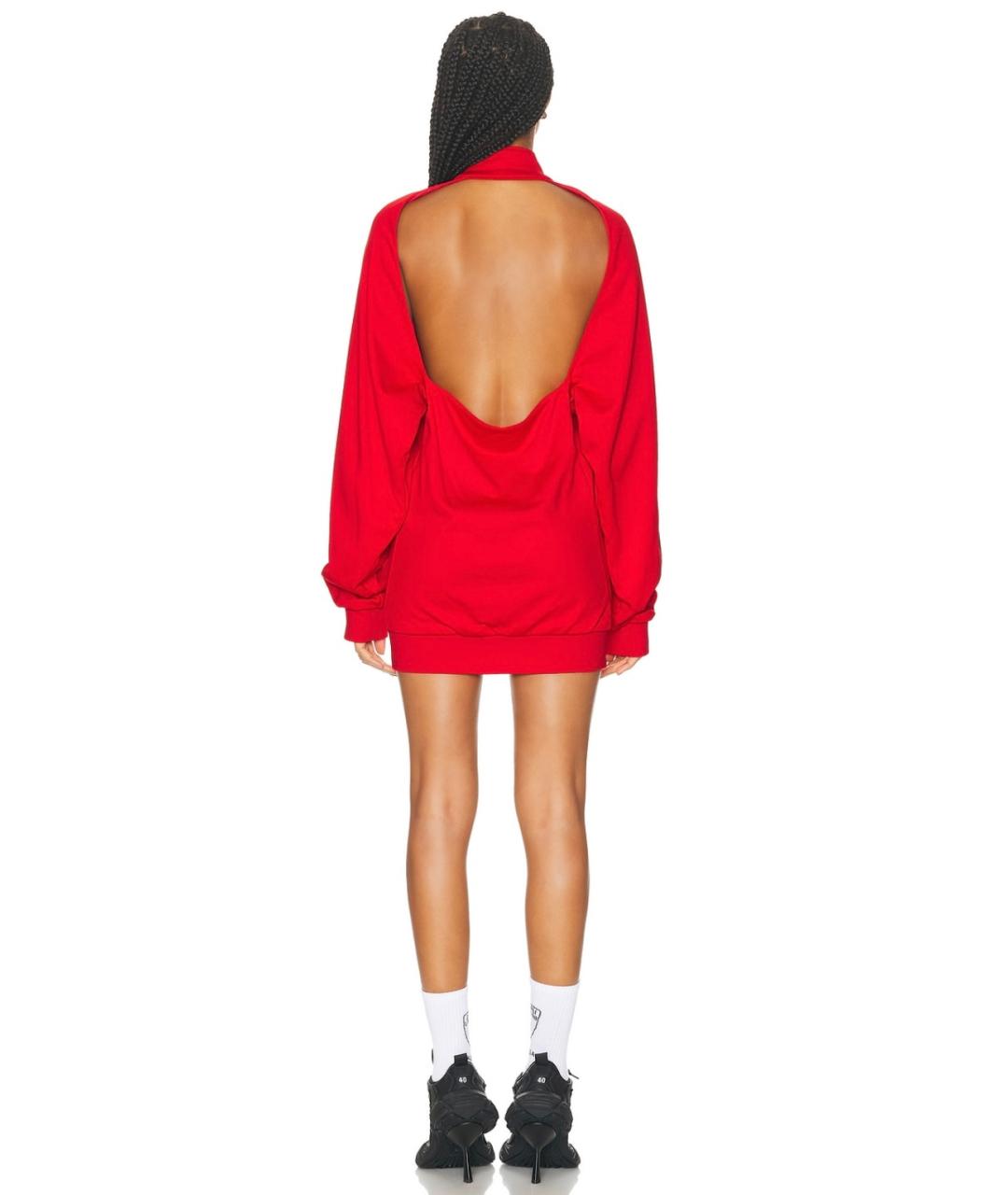 BALENCIAGA Красное полиамидовое коктейльное платье, фото 5