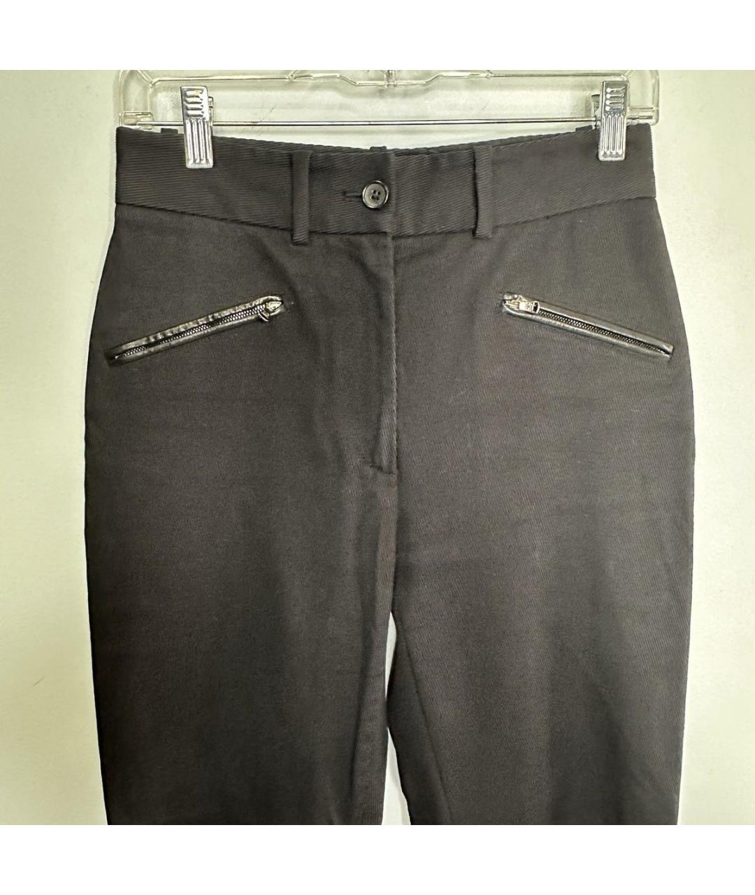 DOLCE&GABBANA Черные хлопко-эластановые брюки узкие, фото 7