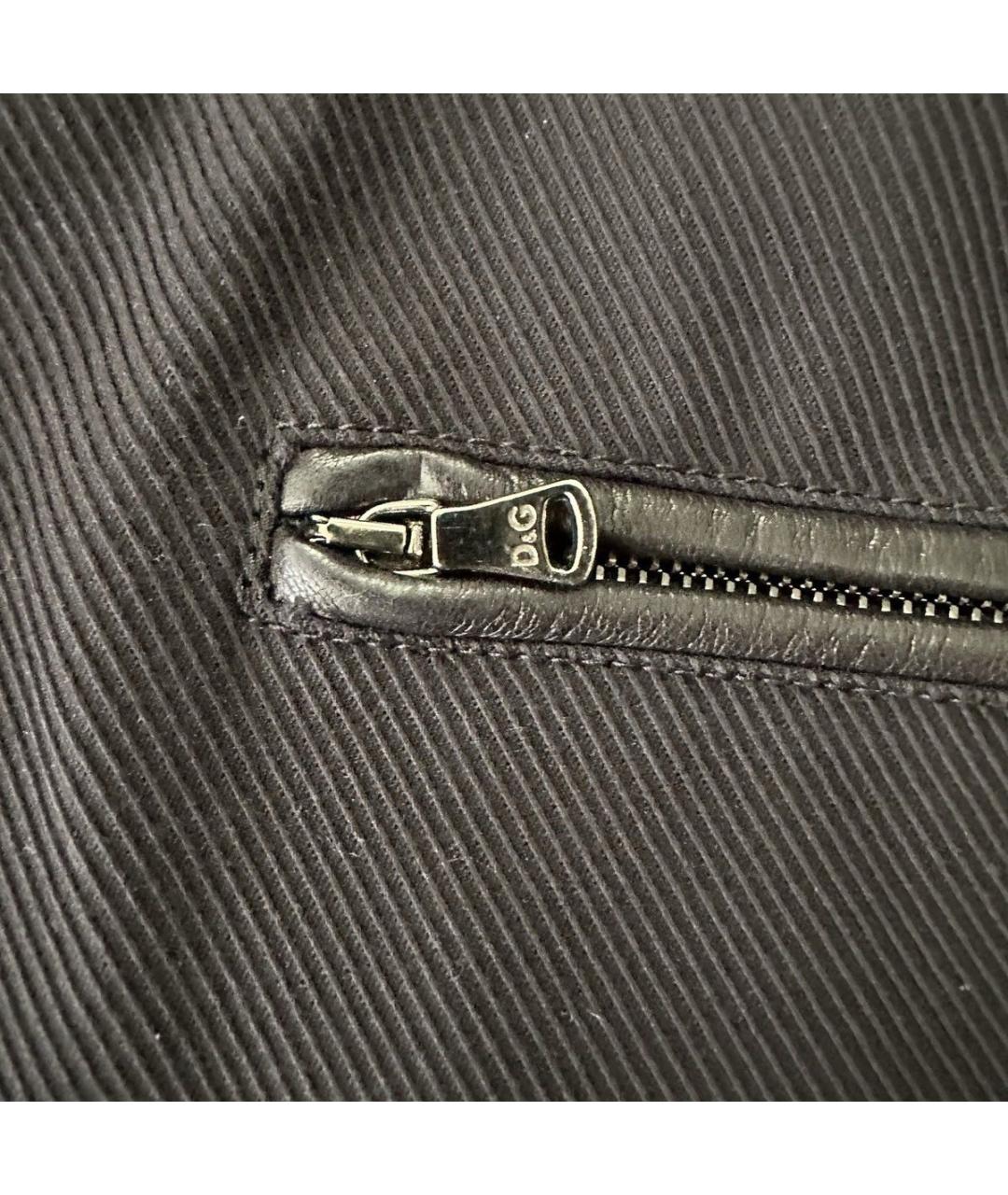 DOLCE&GABBANA Черные хлопко-эластановые брюки узкие, фото 5