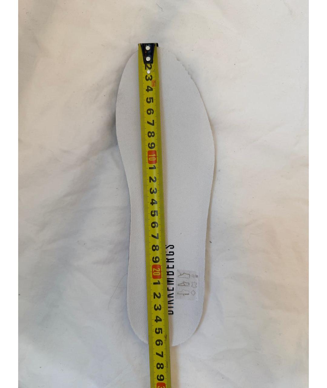 BIKKEMBERGS Оранжевое кожаные низкие кроссовки / кеды, фото 6