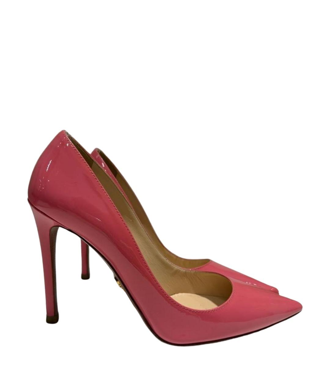 PRADA Коралловые туфли из лакированной кожи, фото 1