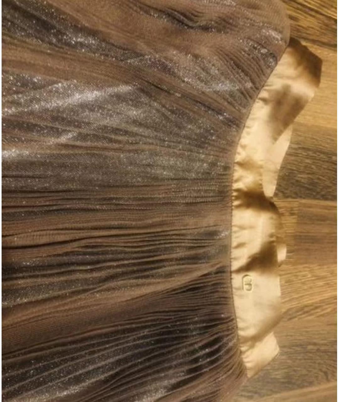 CHRISTIAN DIOR Бежевая юбка макси, фото 4