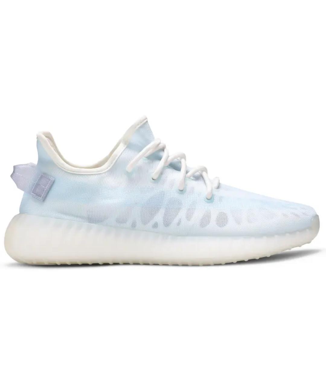 ADIDAS YEEZY Голубые текстильные кеды, фото 6