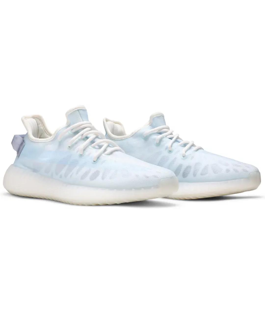 ADIDAS YEEZY Голубые текстильные кеды, фото 5