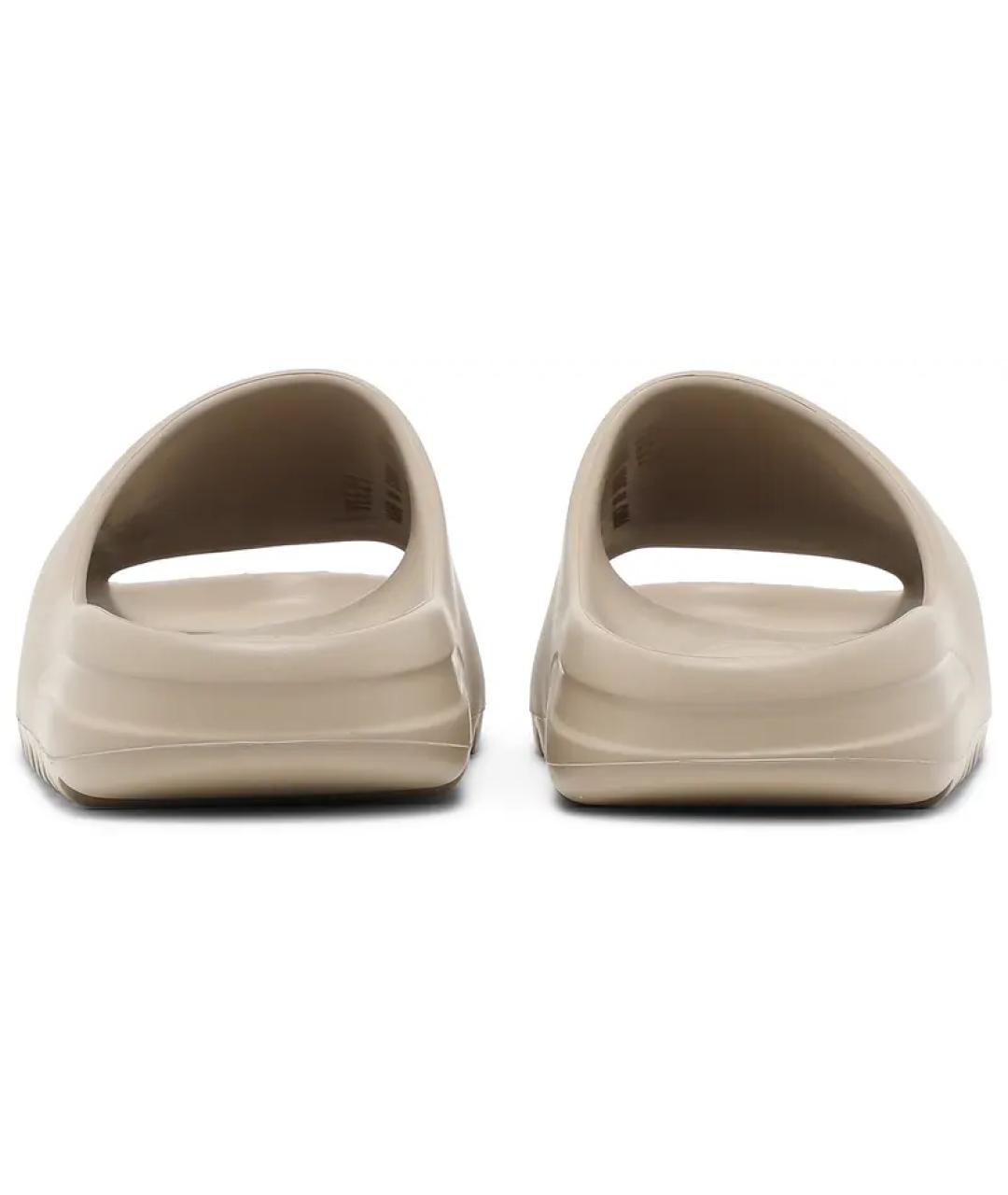 ADIDAS YEEZY Бежевые резиновые шлепанцы, фото 4