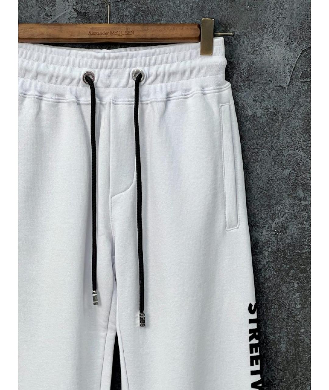 GCDS Белые хлопковые повседневные брюки, фото 3