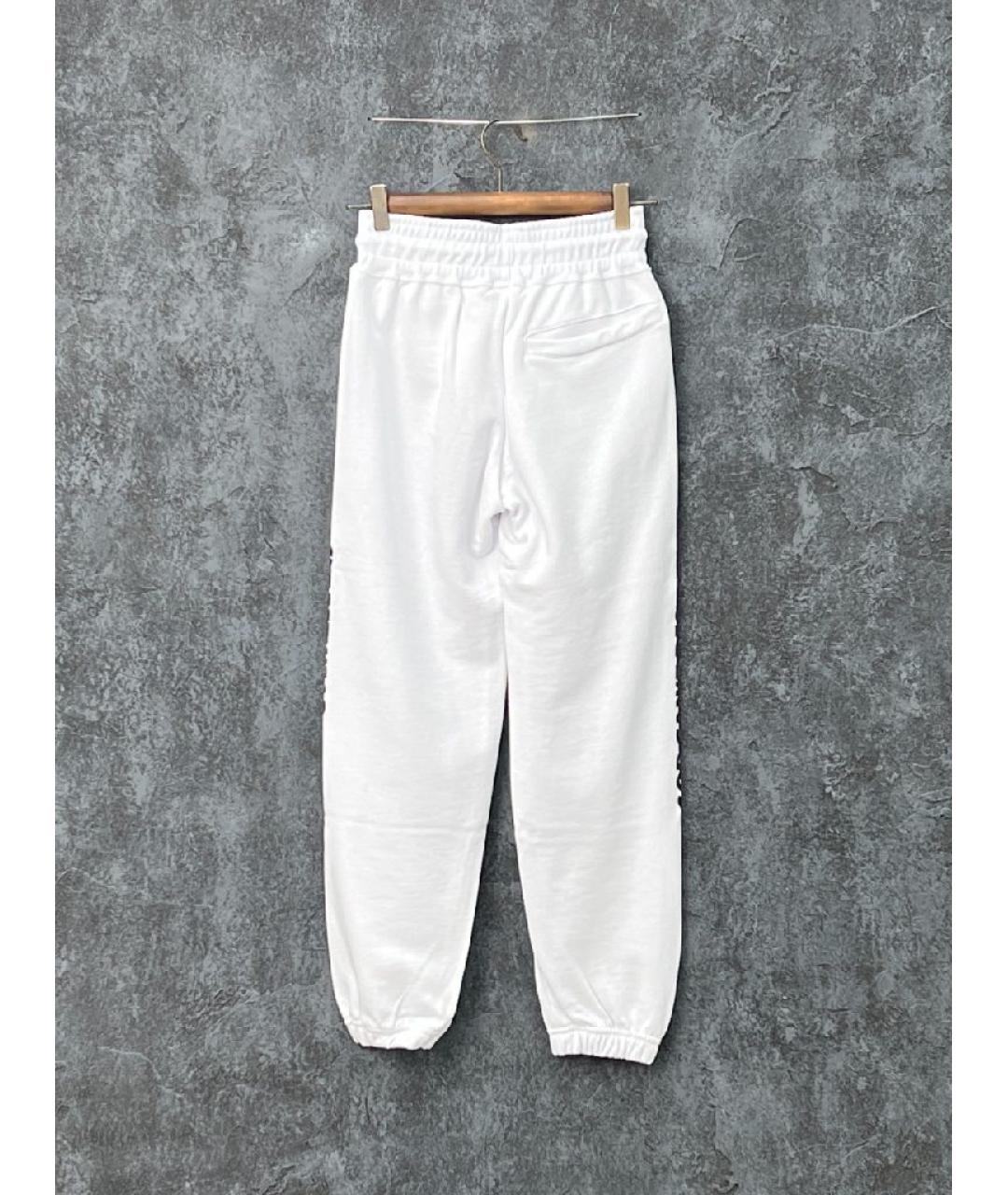 GCDS Белые хлопковые повседневные брюки, фото 2