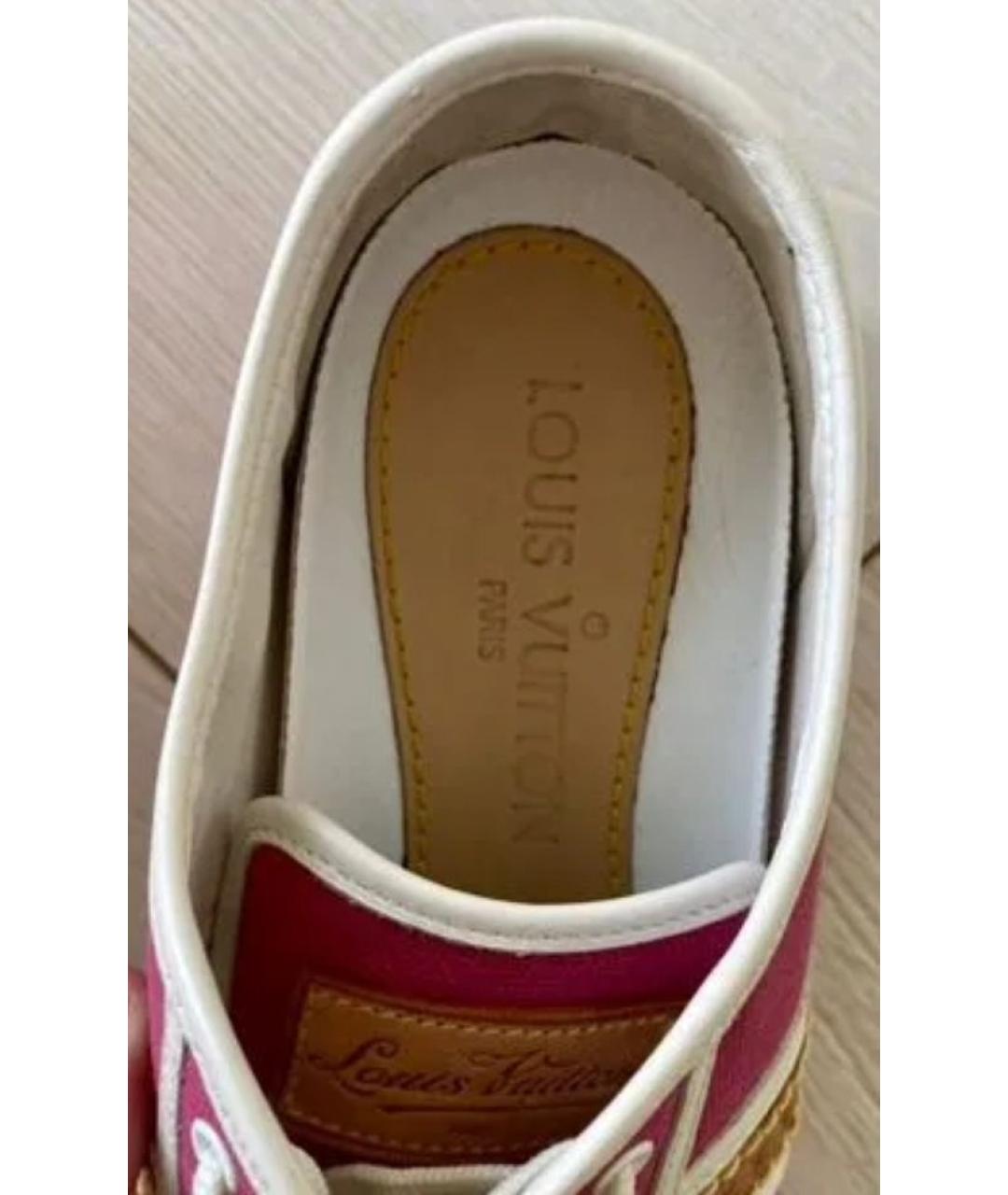 LOUIS VUITTON Фуксия кеды, фото 3