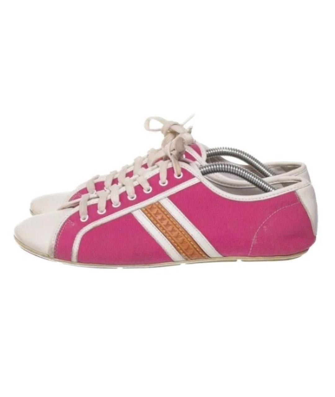 LOUIS VUITTON Фуксия кеды, фото 2