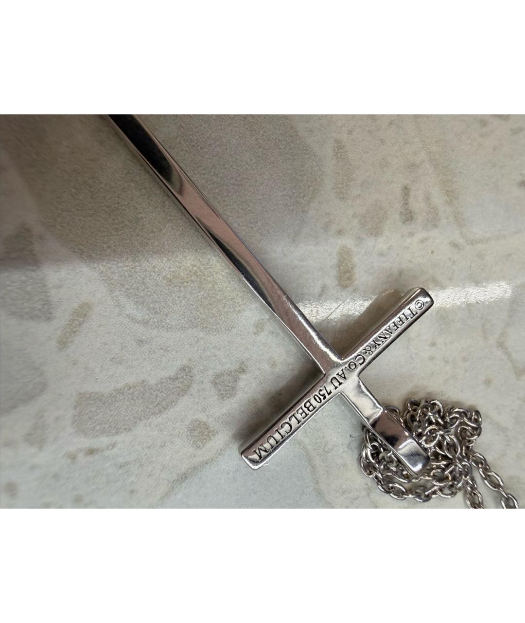 TIFFANY&CO Серебряное колье из белого золота, фото 3