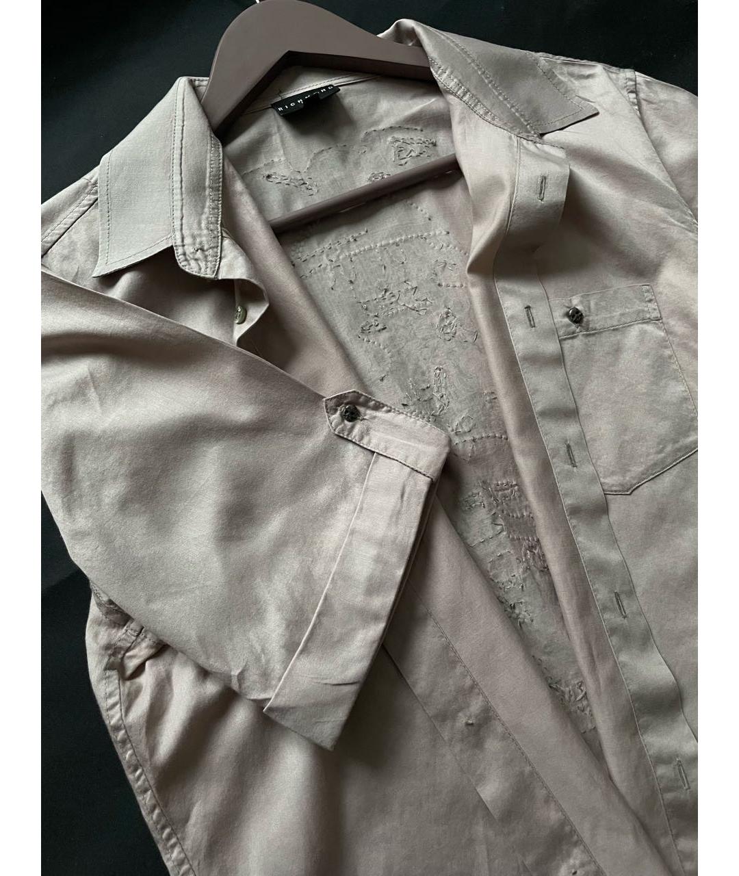 JOHN RICHMOND Розовая хлопковая кэжуал рубашка, фото 3