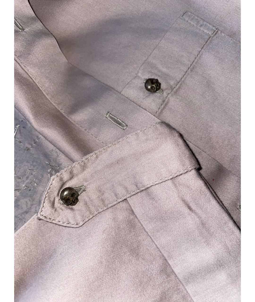 JOHN RICHMOND Розовая хлопковая кэжуал рубашка, фото 4