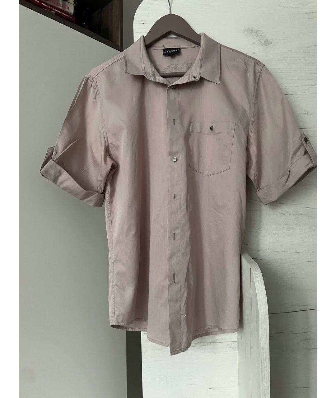 JOHN RICHMOND Розовая хлопковая кэжуал рубашка, фото 9