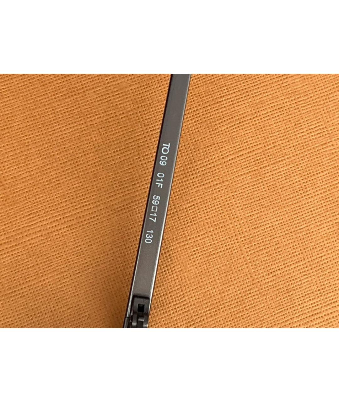 TOD'S Коричневые металлические солнцезащитные очки, фото 7