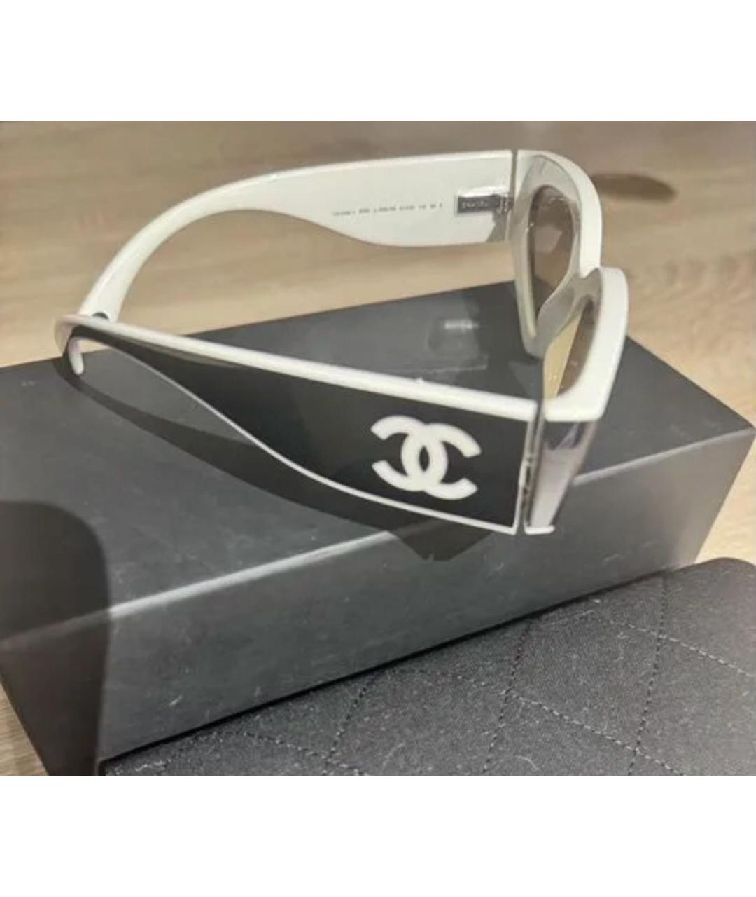 CHANEL Черные пластиковые солнцезащитные очки, фото 3