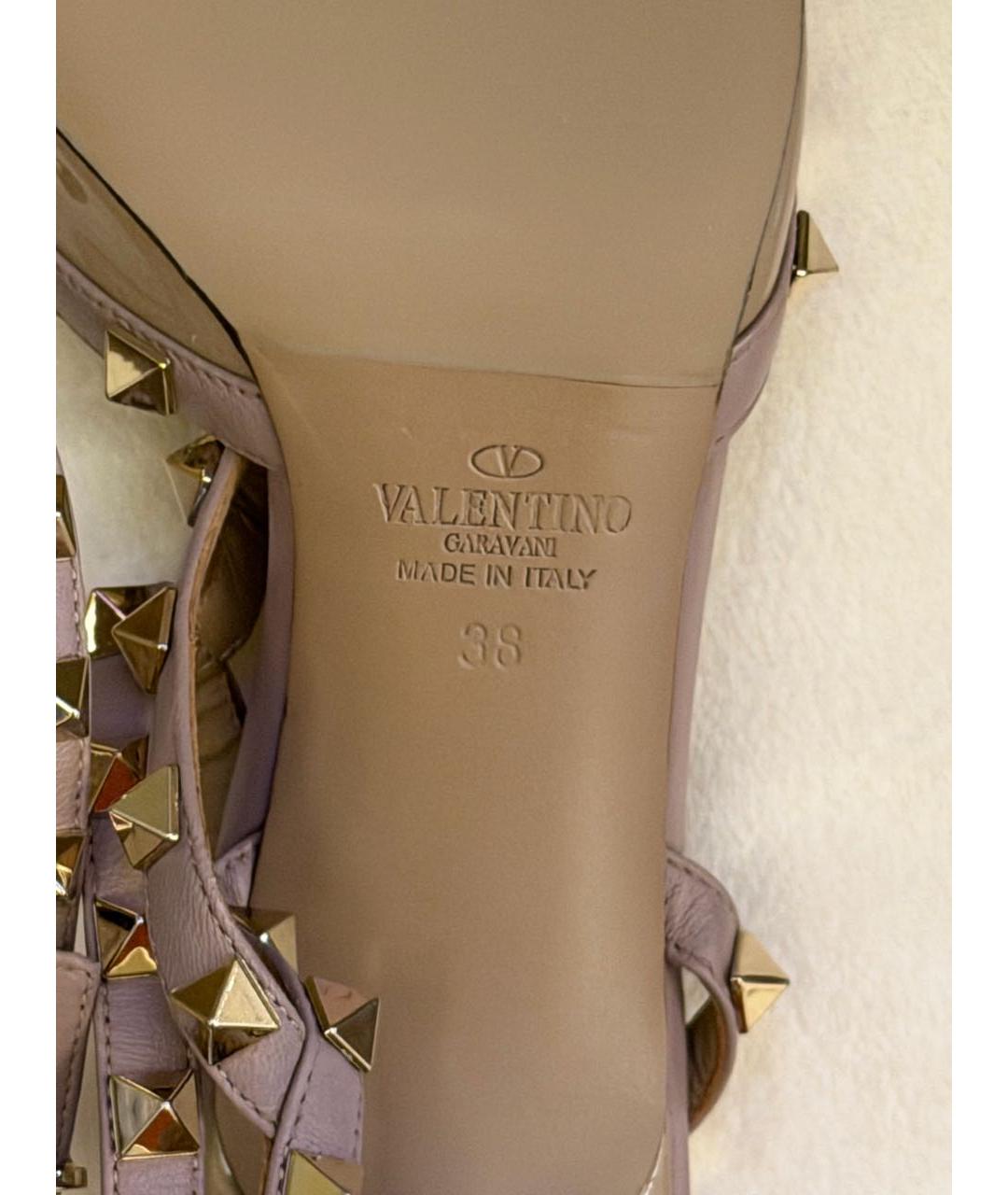 VALENTINO Бежевые кожаные туфли, фото 8