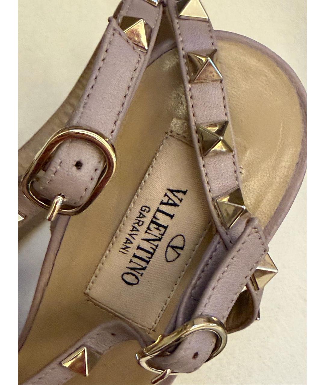 VALENTINO Бежевые кожаные туфли, фото 3