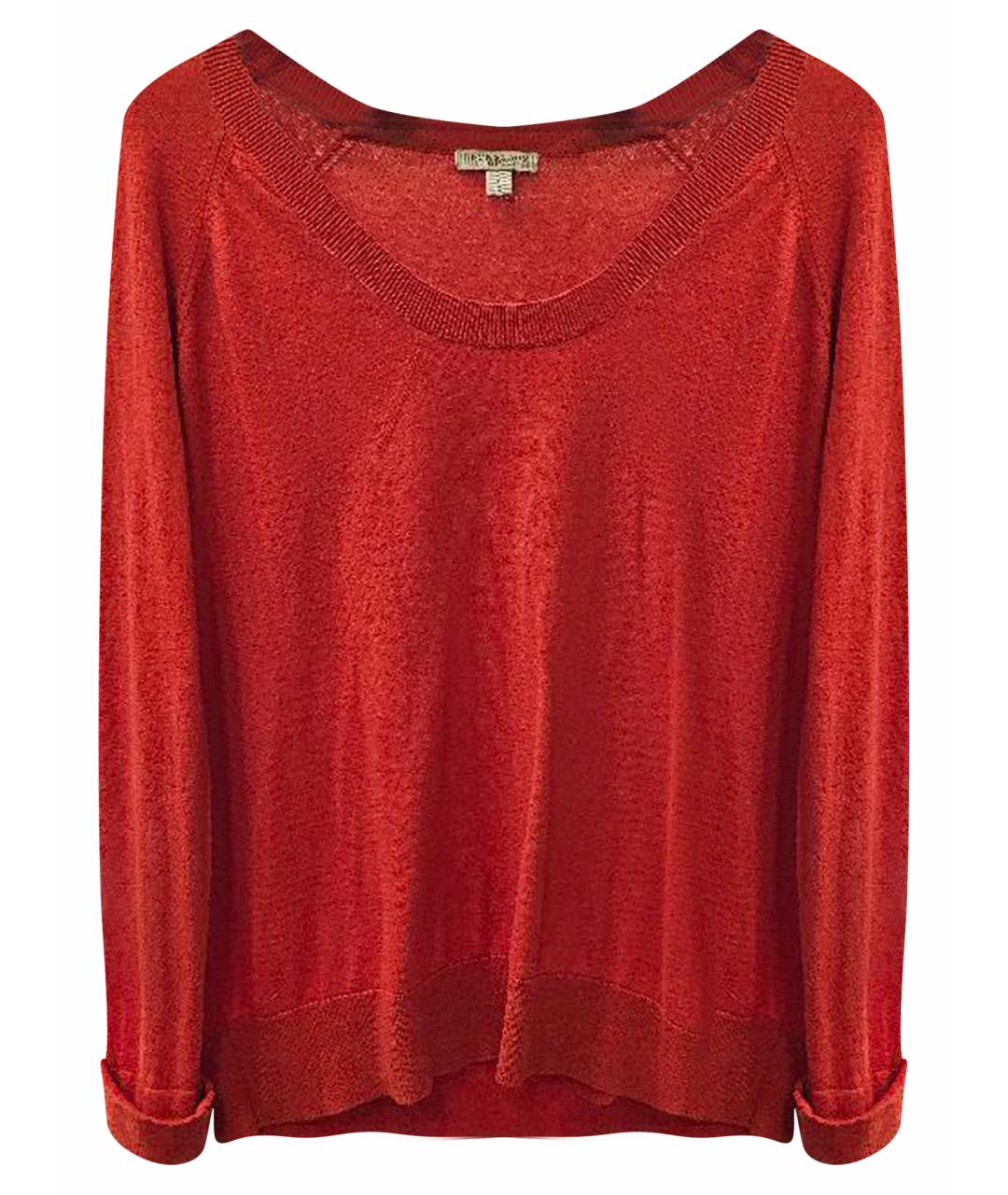 BURBERRY Красный кашемировый джемпер / свитер, фото 1