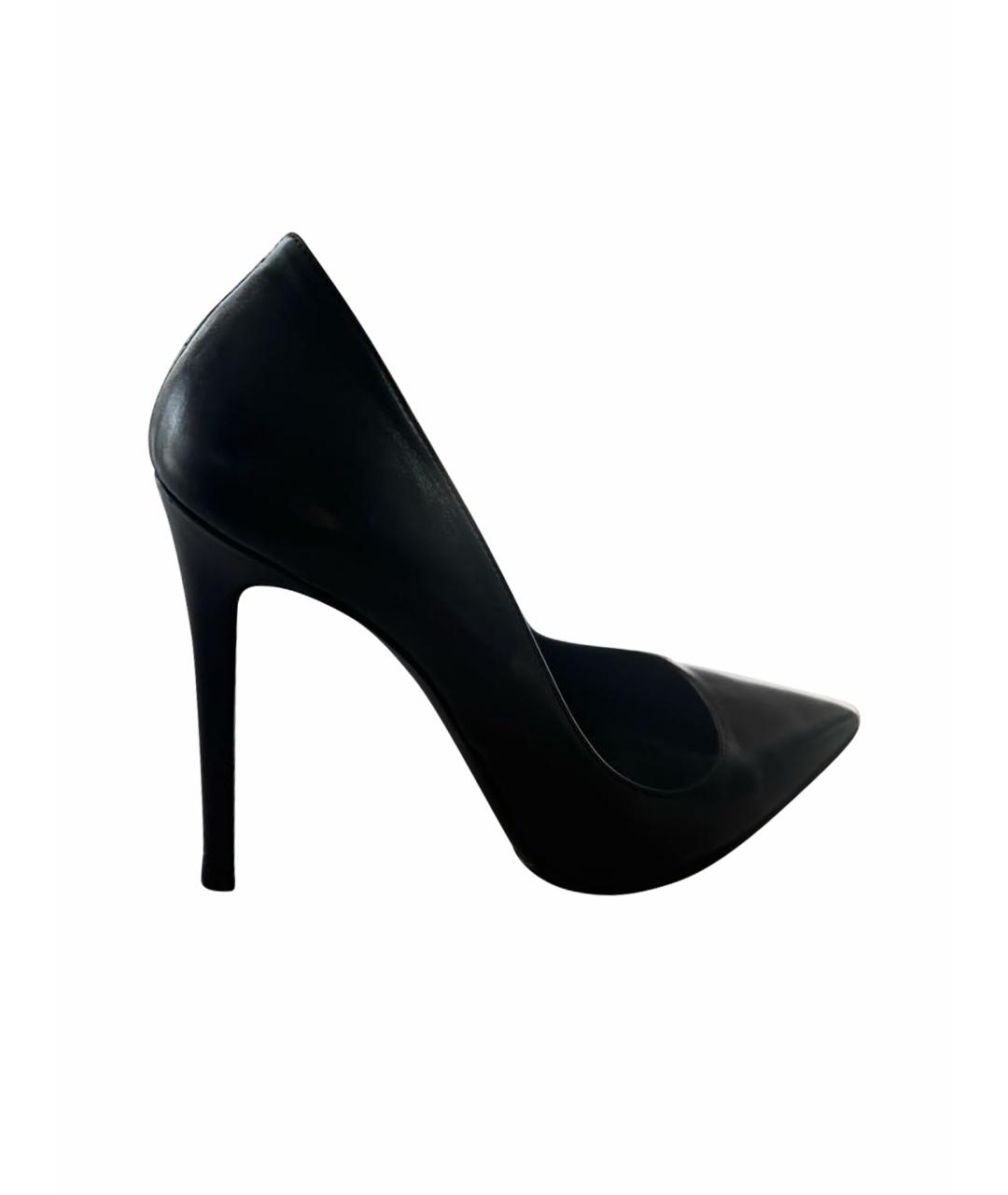 GIAN MARCO LORENZI Черные кожаные туфли, фото 8