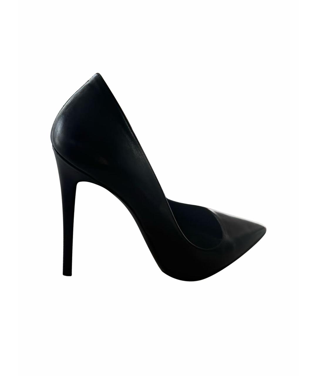 GIAN MARCO LORENZI Черные кожаные туфли, фото 1