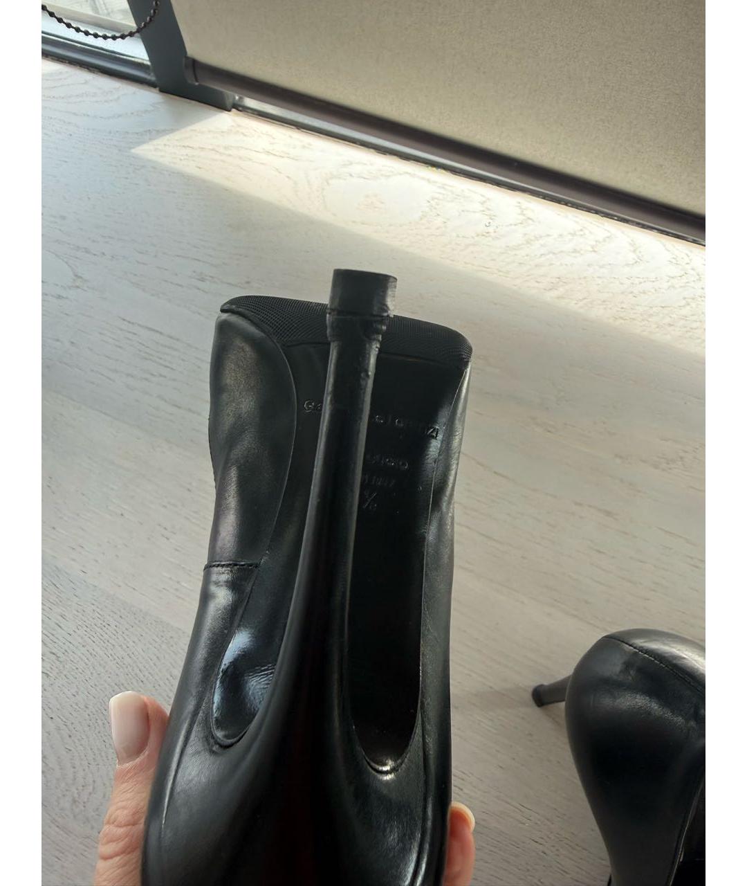 GIAN MARCO LORENZI Черные кожаные туфли, фото 7