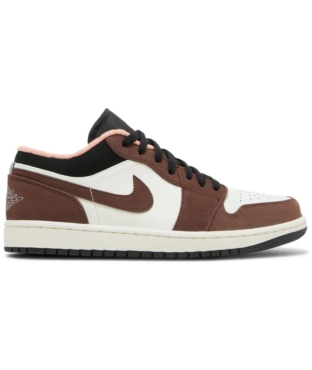 JORDAN Коричневые замшевые низкие кроссовки / кеды, фото 6