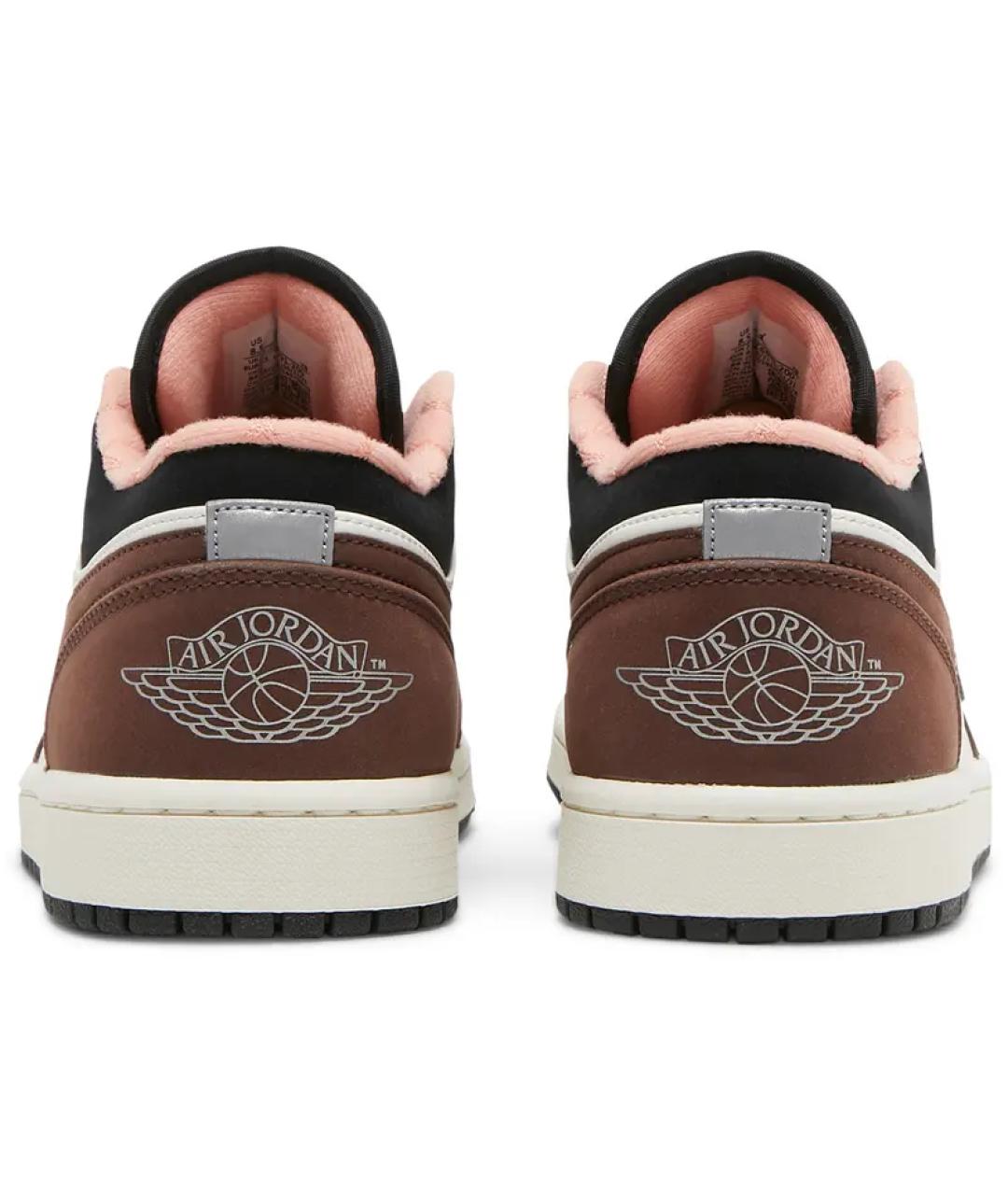 JORDAN Коричневые замшевые низкие кроссовки / кеды, фото 4