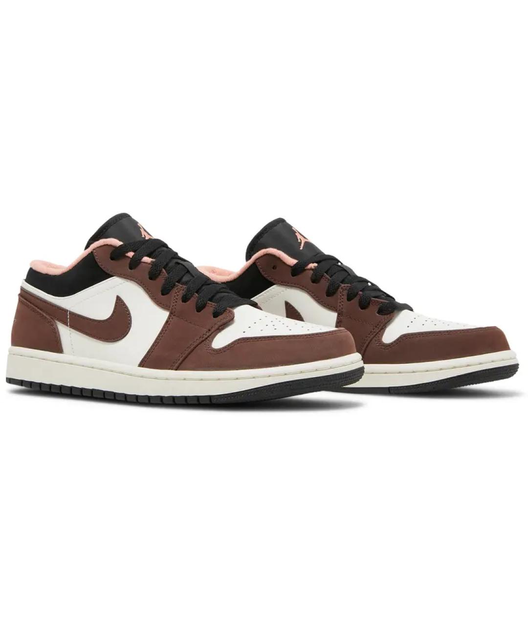 JORDAN Коричневые замшевые низкие кроссовки / кеды, фото 5