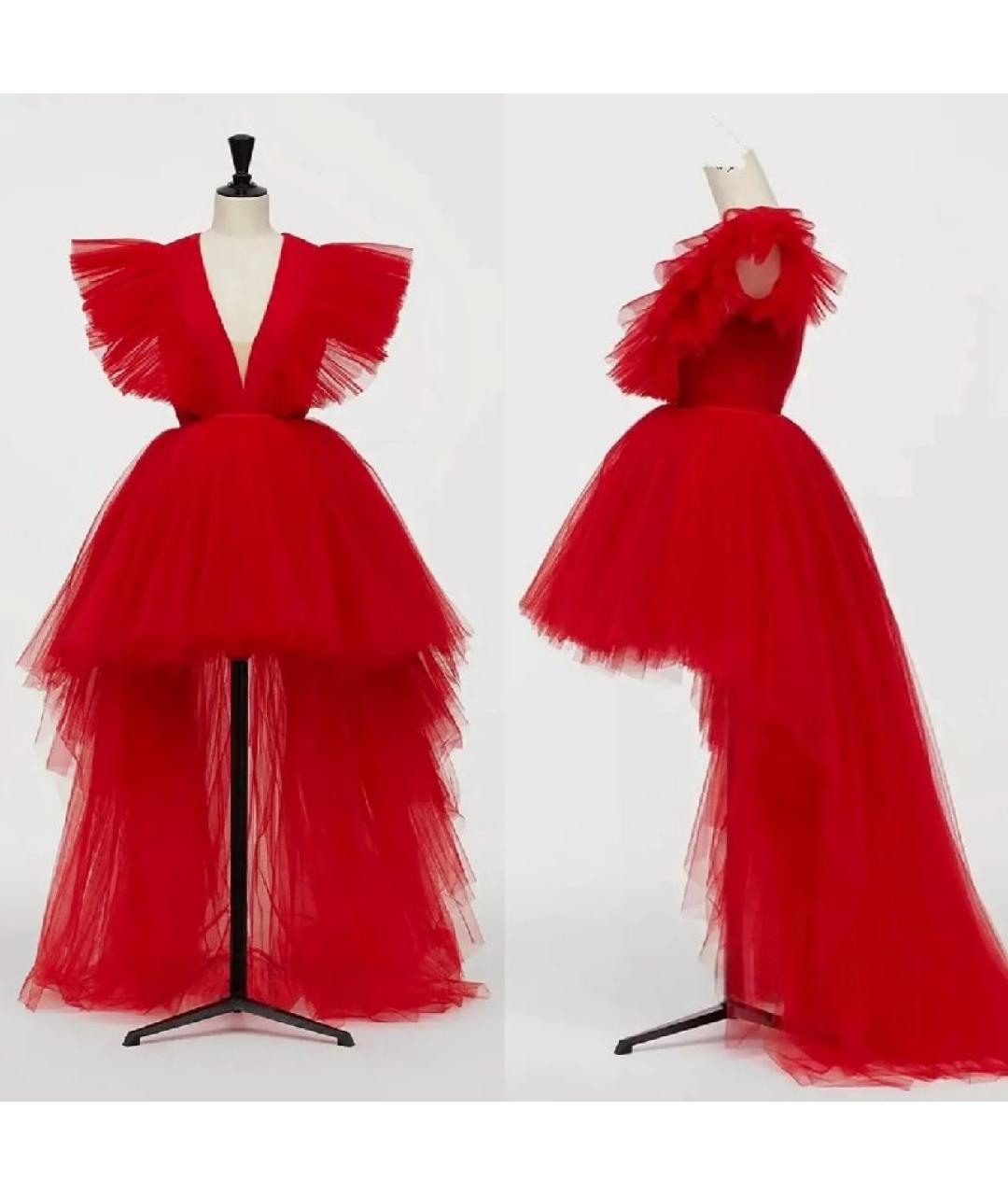 GIAMBATTISTA VALLI Красное вечернее платье, фото 4