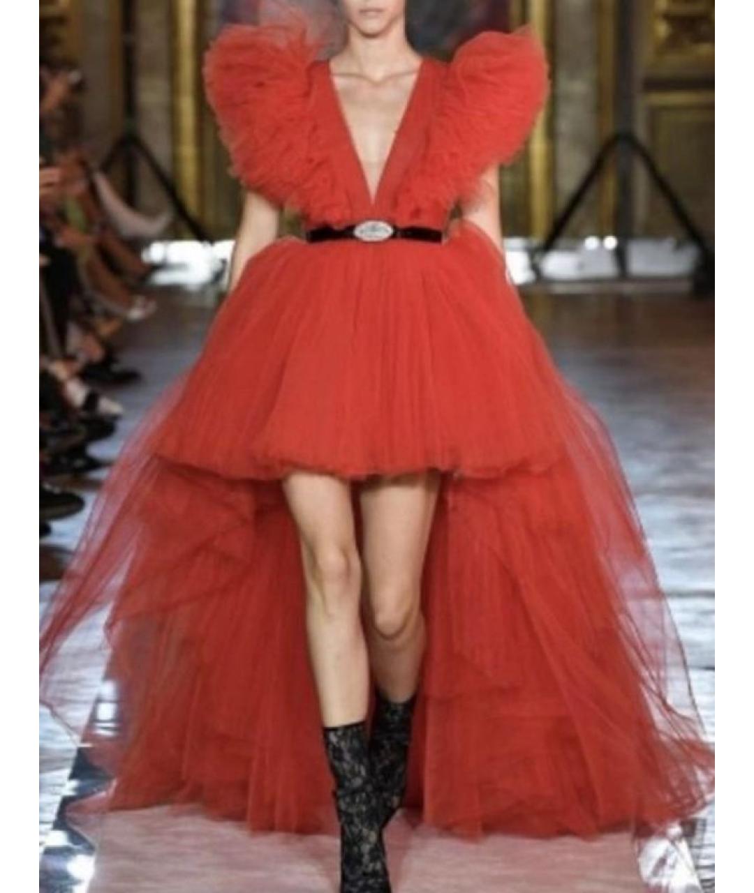 GIAMBATTISTA VALLI Красное вечернее платье, фото 3