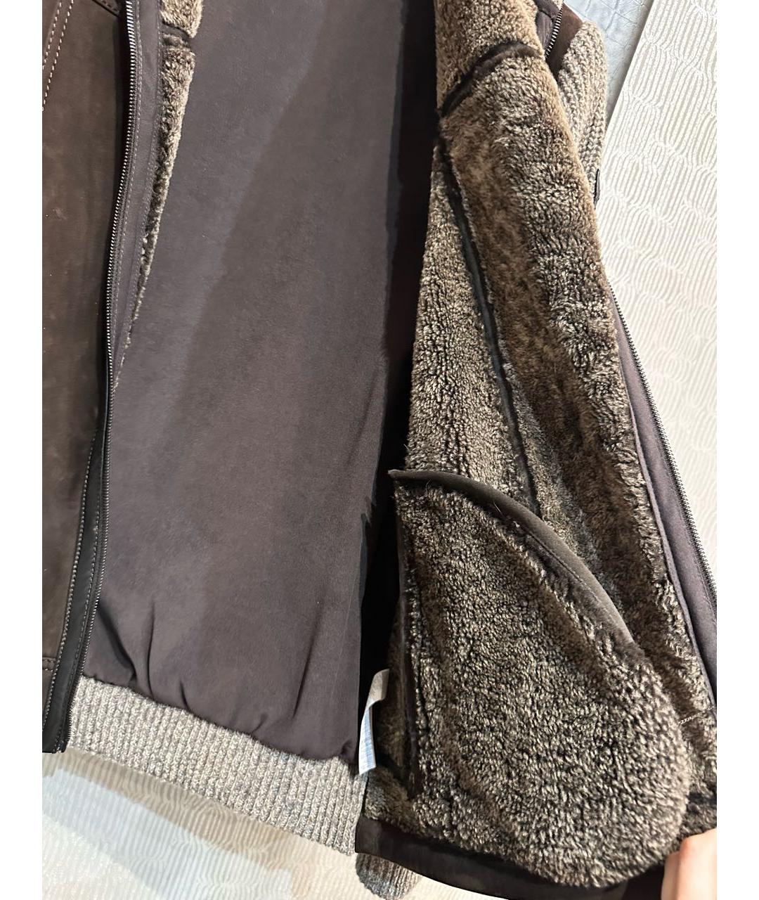 PAUL & SHARK Коричневый замшевый кардиган, фото 5