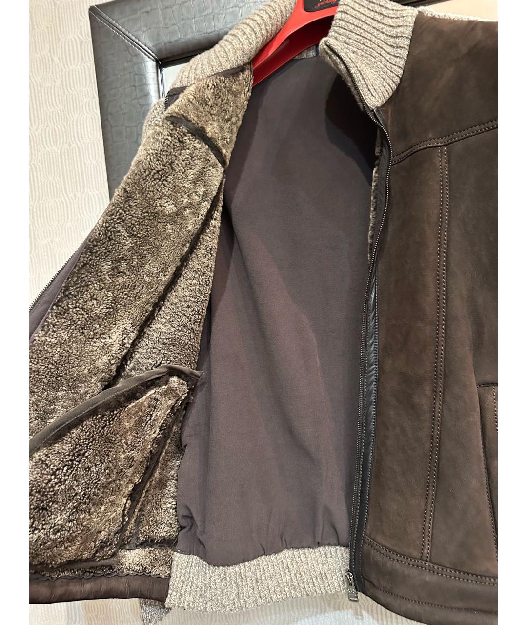 PAUL & SHARK Коричневый замшевый кардиган, фото 6