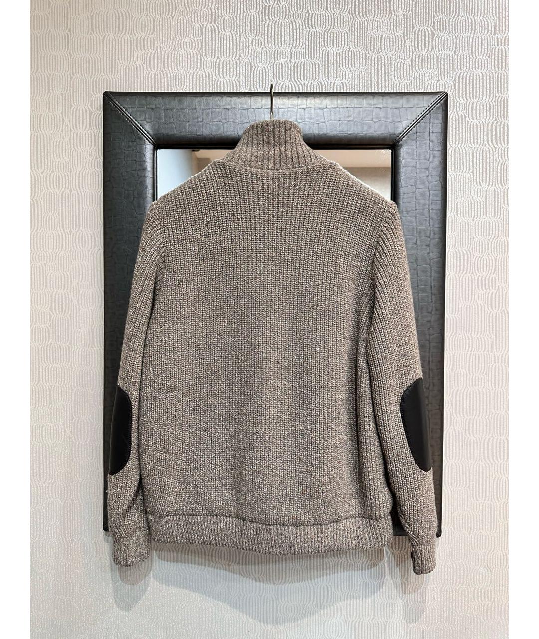 PAUL & SHARK Коричневый замшевый кардиган, фото 2