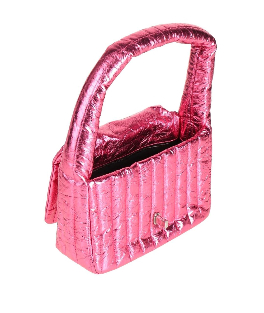 BALENCIAGA Розовая кожаная сумка через плечо, фото 2