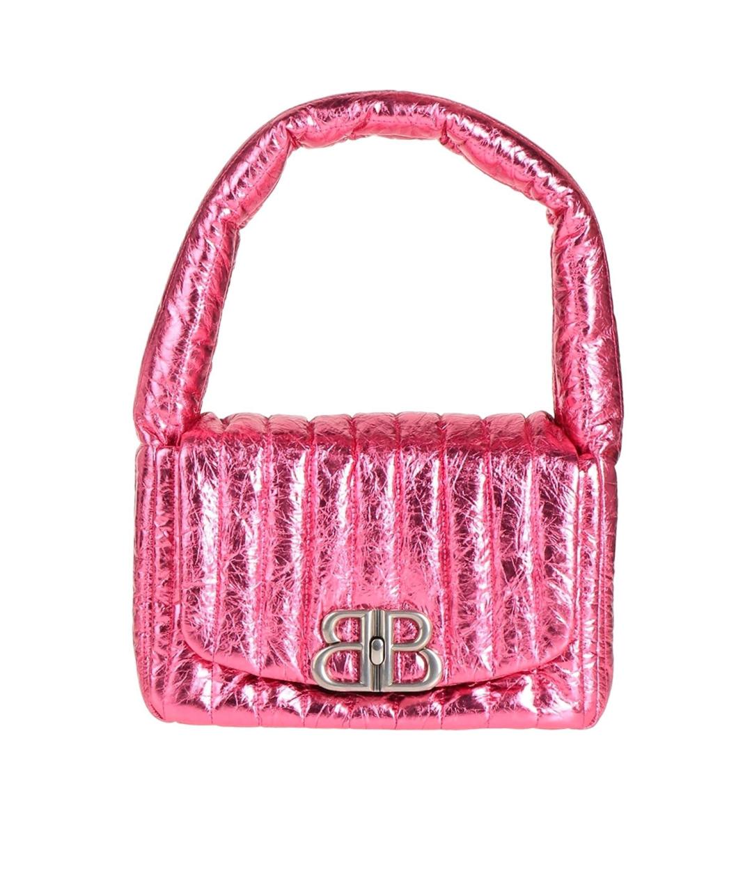 BALENCIAGA Розовая кожаная сумка через плечо, фото 1