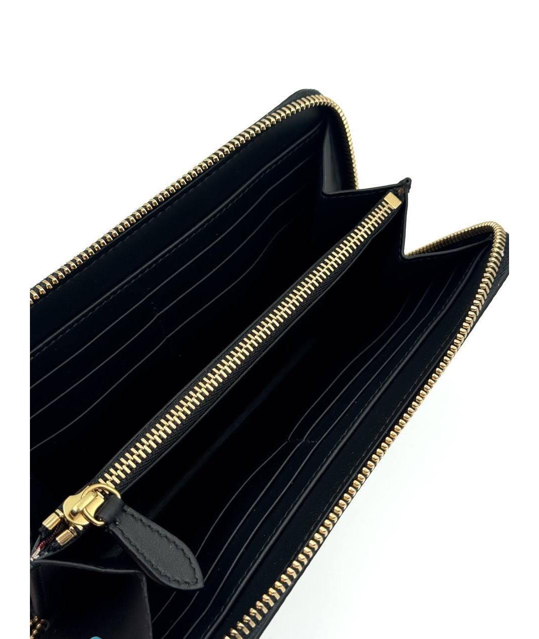 BURBERRY Черный кожаный кошелек, фото 3