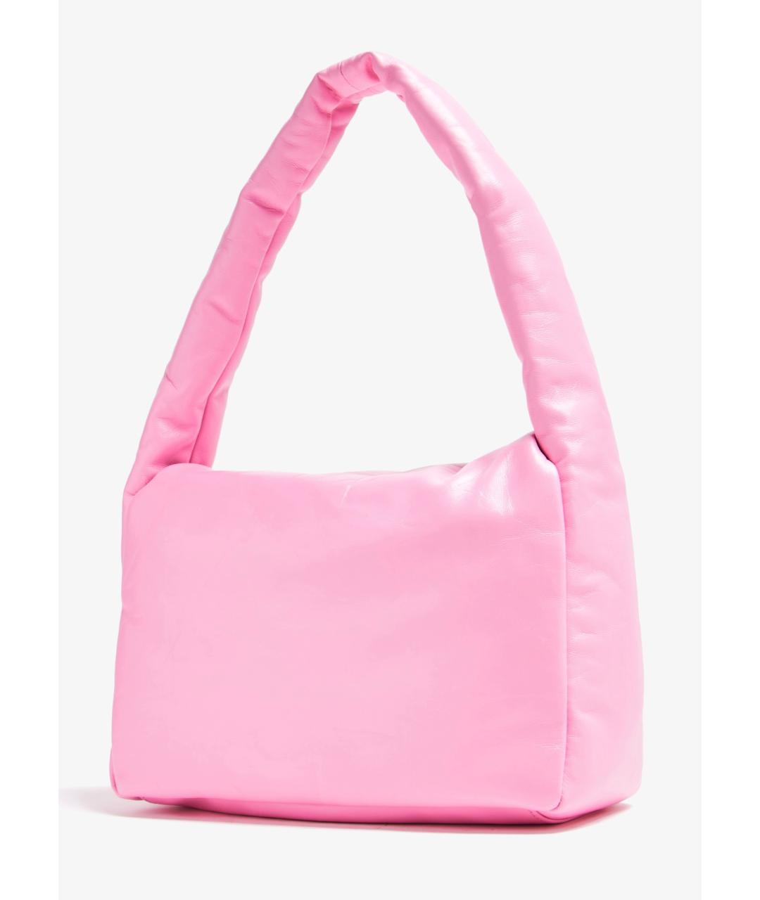 BALENCIAGA Розовая кожаная сумка с короткими ручками, фото 6