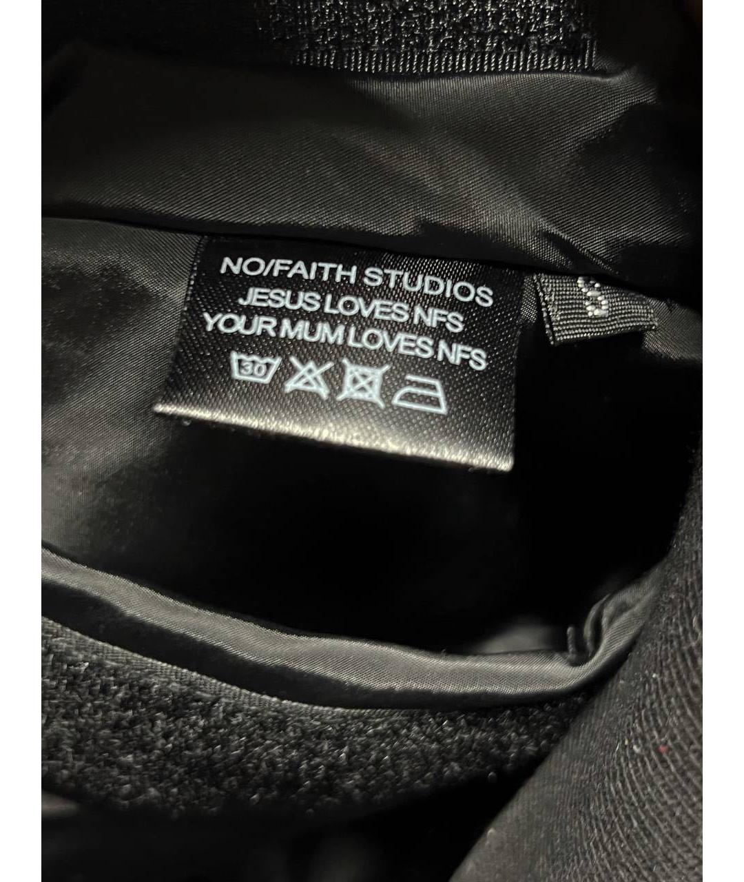 NO/FAITH STUDIOS Черная хлопковая куртка, фото 5