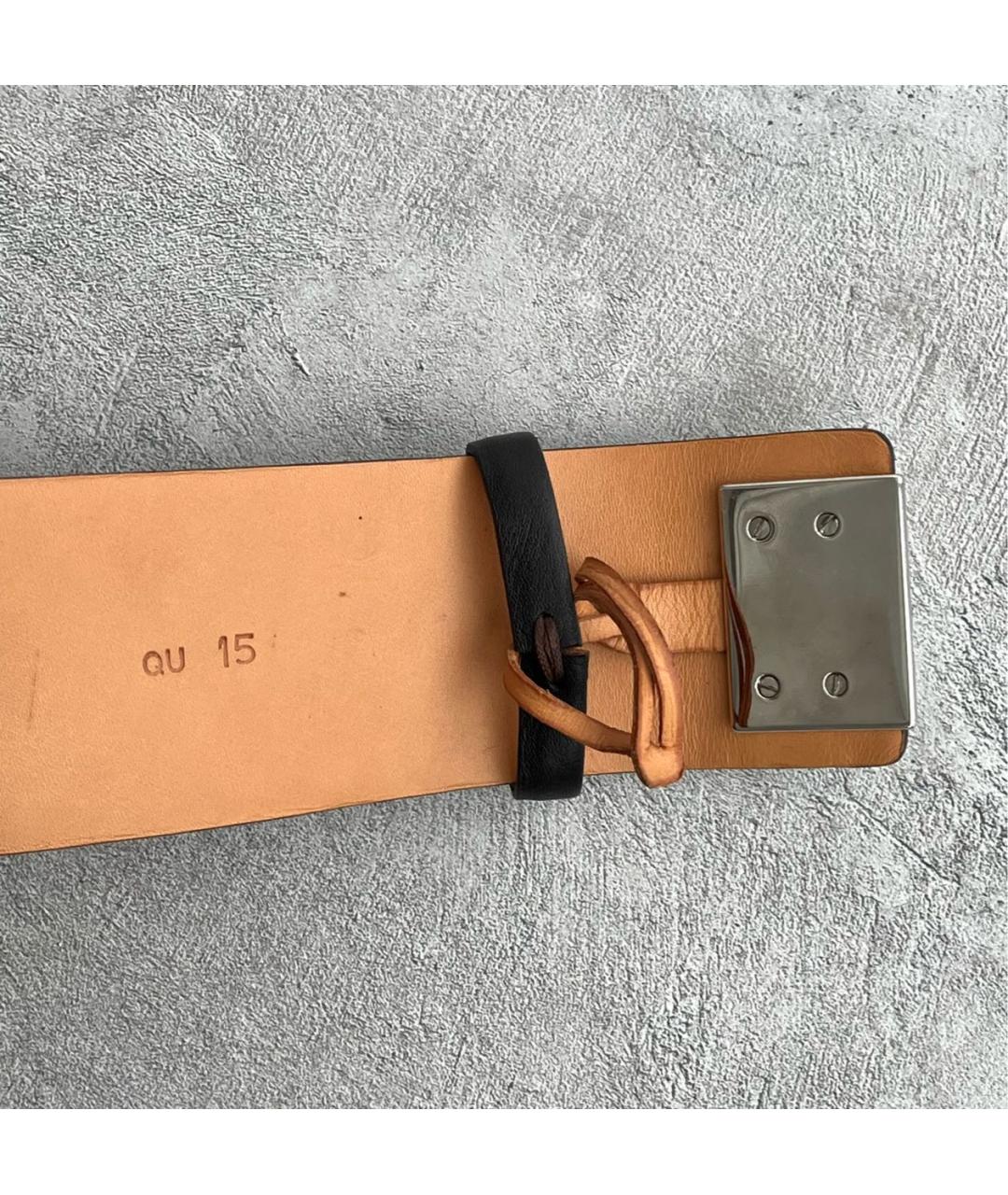 TOD'S Черный кожаный ремень, фото 4