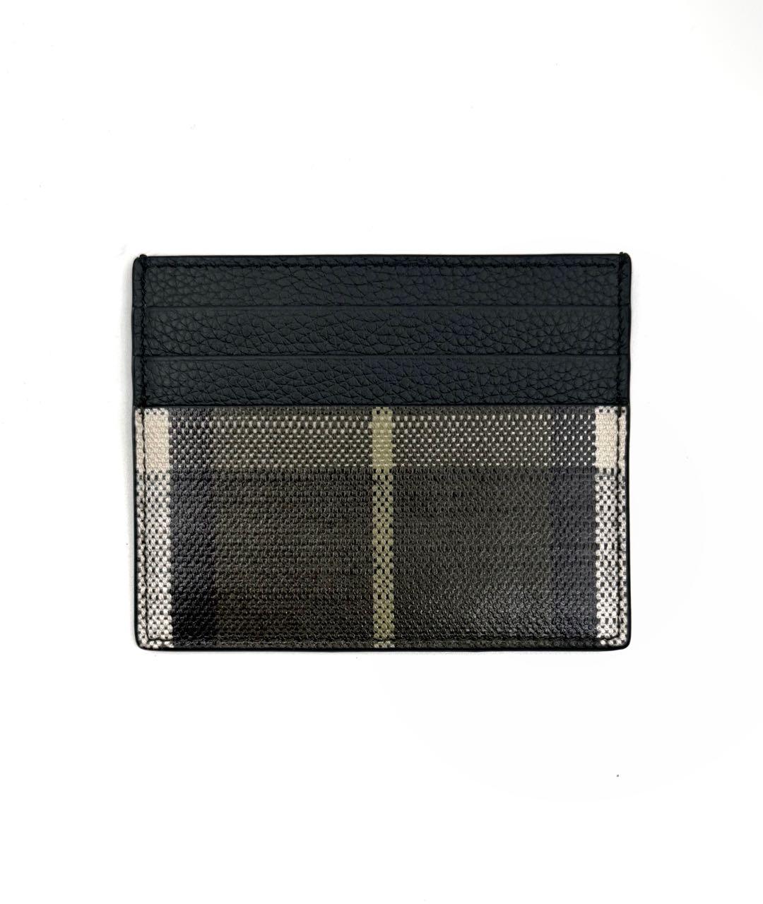 BURBERRY Зеленый кожаный кардхолдер, фото 2