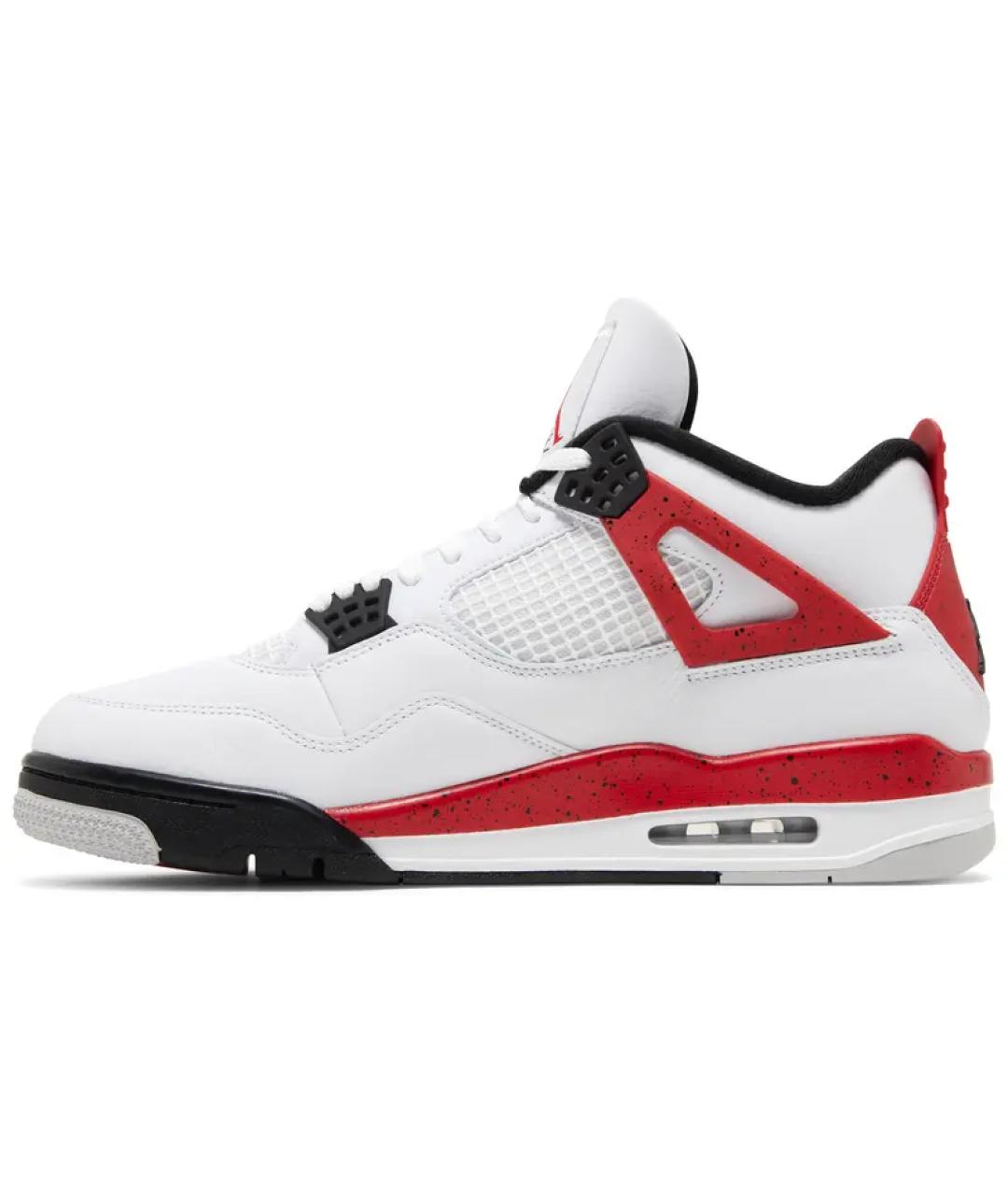 JORDAN Белые кожаные высокие кроссовки / кеды, фото 2