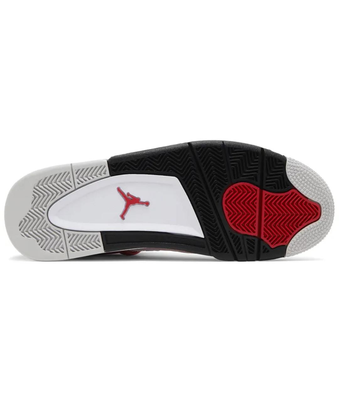 JORDAN Белые кожаные высокие кроссовки / кеды, фото 3