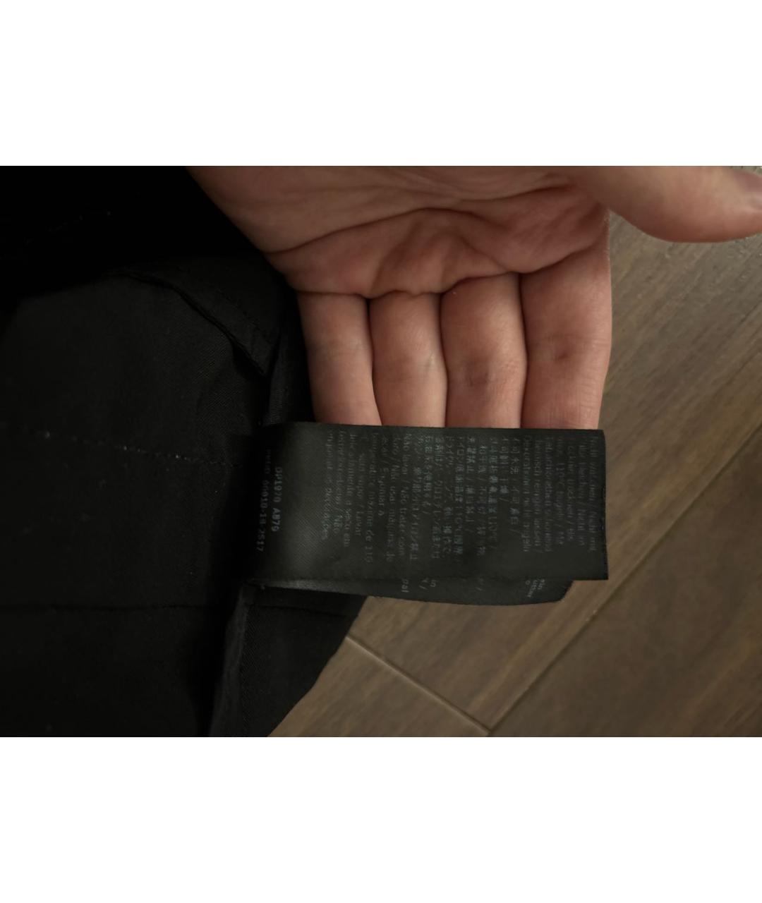 PATRIZIA PEPE Черные полиэстеровые прямые брюки, фото 7