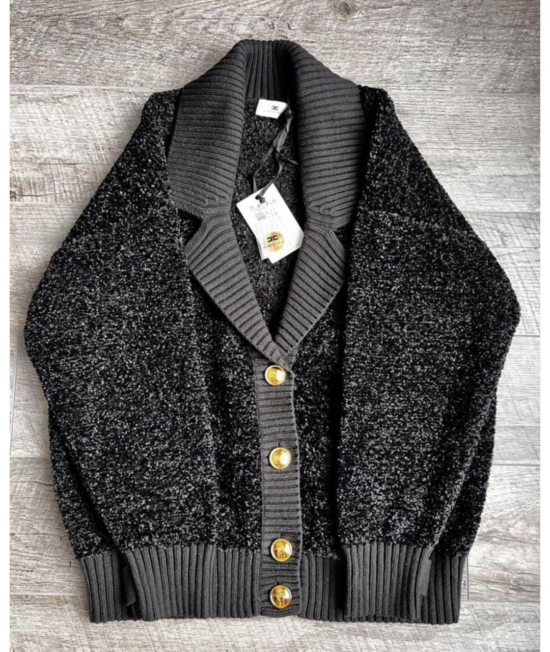 ELISABETTA FRANCHI Черный кардиган, фото 4