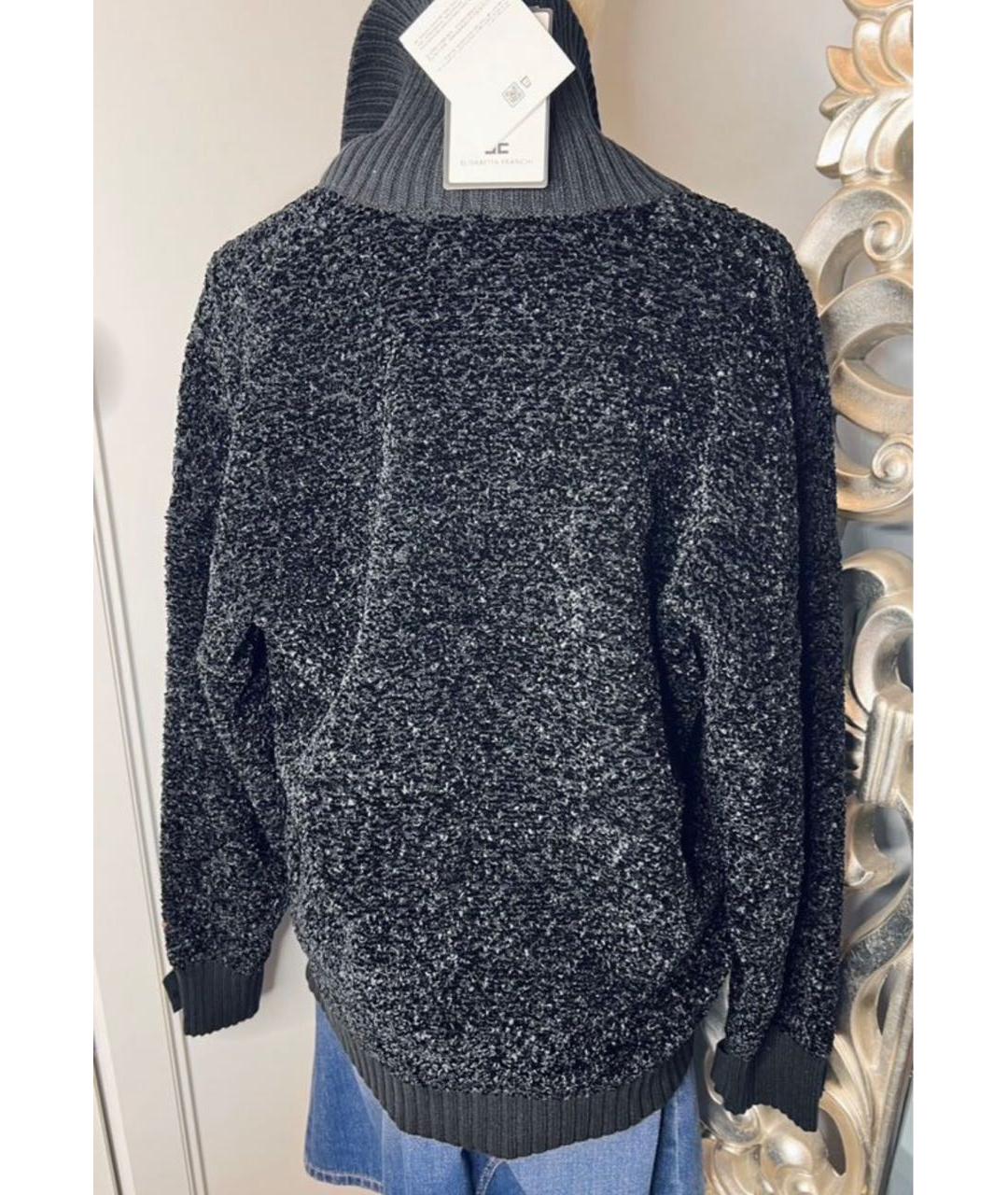 ELISABETTA FRANCHI Черный кардиган, фото 5